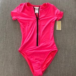 Michael Kors Neon Pink Swim Suit with tags on